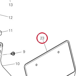 Plat Porte-Balai 56113381AA — réf. 56113381AA | Ducati Store