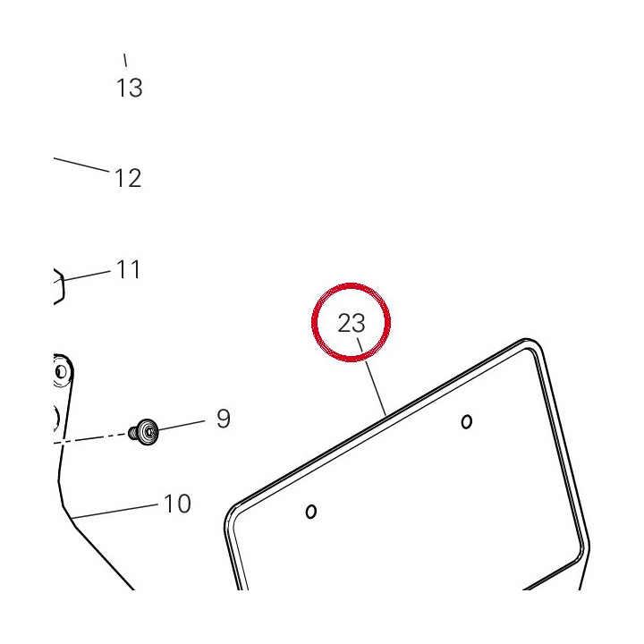 Plat Porte-Balai 56113381AA — réf. 56113381AA | Ducati Store