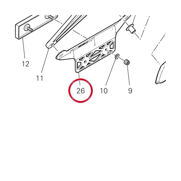 Equerre 82719011A — réf. 82719011A | Ducati Store