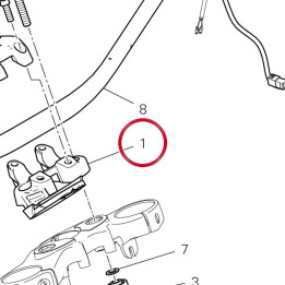 Cavalier guidon, inférieur — réf. 36015641AB | Ducati Store