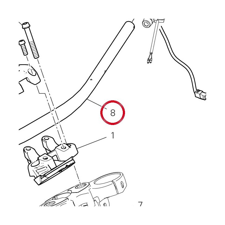 Guidon 36015921AA — réf. 36015921AA | Ducati Store