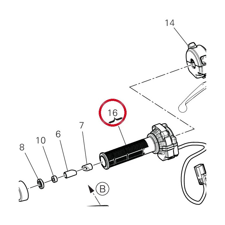 Contrôle gaz 66020143A — réf. 66020143A | Ducati Store