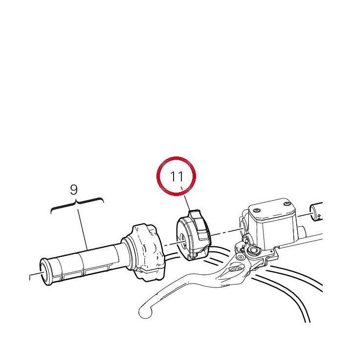 Commutateur droit 65010411B — réf. 65010411B | Ducati Store