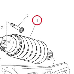 Amortisseur arrière Öhlins — réf. 36521734A | Ducati Store