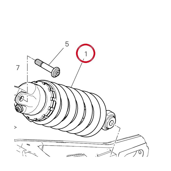 Amortisseur arrière Öhlins — réf. 36521734A | Ducati Store