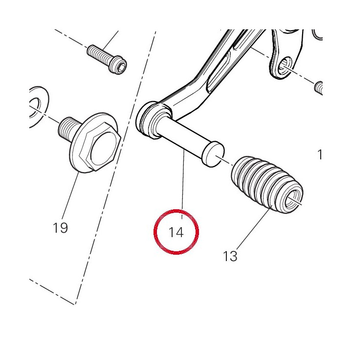 Levier de commande — réf. 45622501AA | Ducati Store