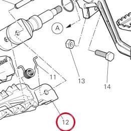 Repose-Pieds droit — réf. 46410591AA | Ducati Store