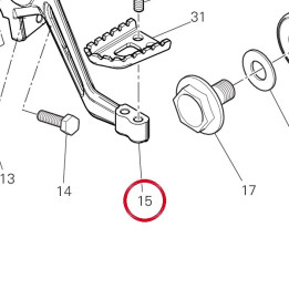 Levier de commande frein — réf. 45721002AA | Ducati Store