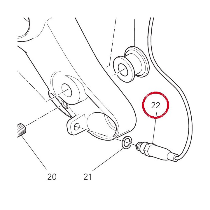 Interrupteur stop arrière — réf. 53940035B | Ducati Store