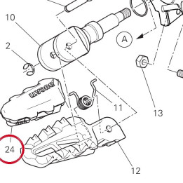 Couvre-Repose-Pied — réf. 76510021A | Ducati Store