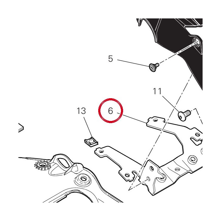 Equerre 8301B121AA — réf. 8301B121AA | Ducati Store