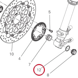 Rondelle 85212221A — réf. 85212221A | Ducati Store