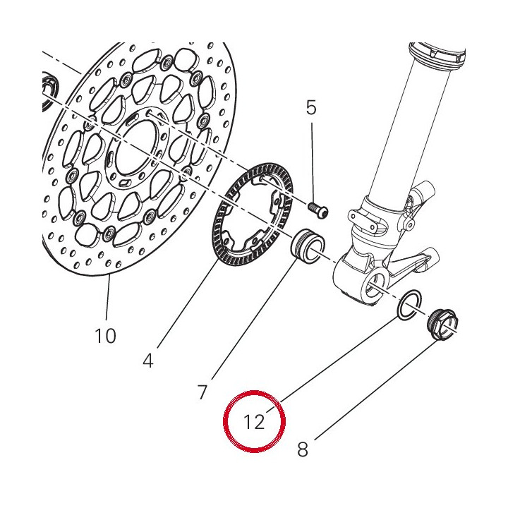 Rondelle 85212221A — réf. 85212221A | Ducati Store