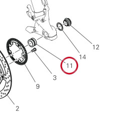Entretoise gauche. — réf. 7131B901AA | Ducati Store