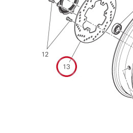 Disque frein arrière — réf. 49242121A | Ducati Store