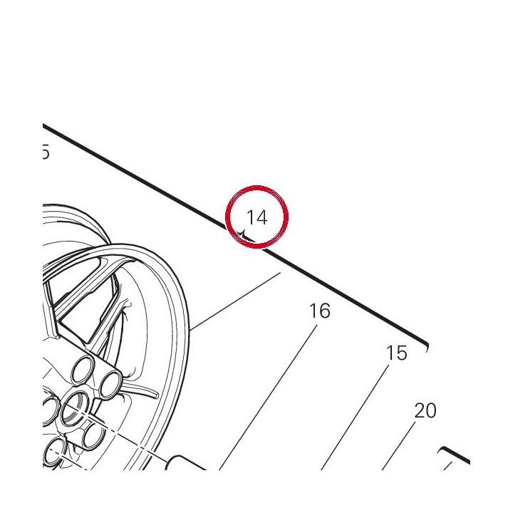 Jante roue ar. 50222041AA — réf. 50222041AA | Ducati Store