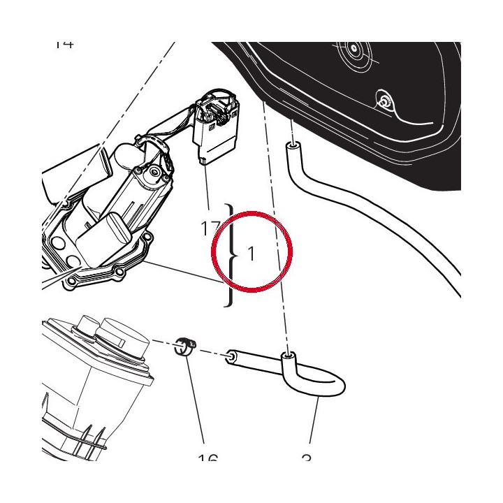 Pompe à carburant 16024352B — réf. 16024352B | Ducati Store