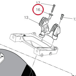 Entretoise 71615611AA — réf. 71615611AA | Ducati Store
