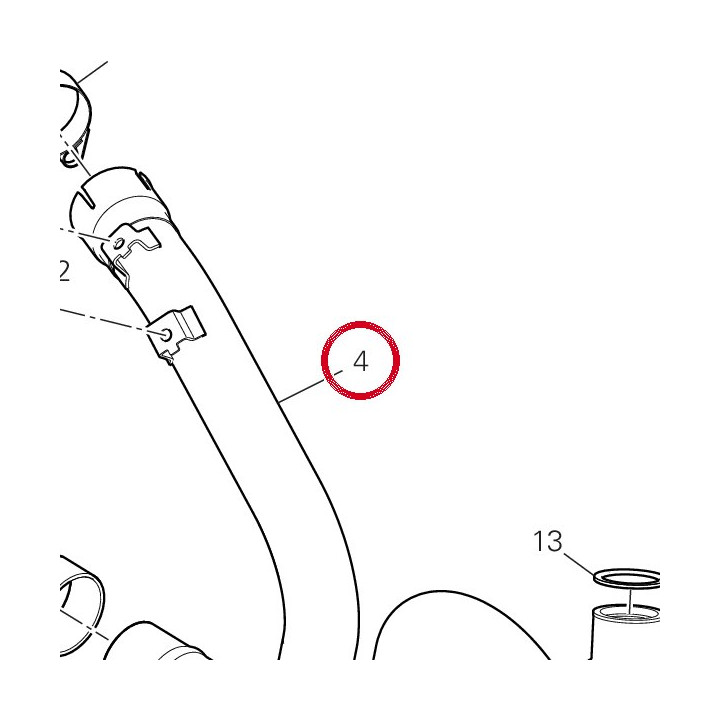Tuyau échappement — réf. 57015121BA | Ducati Store