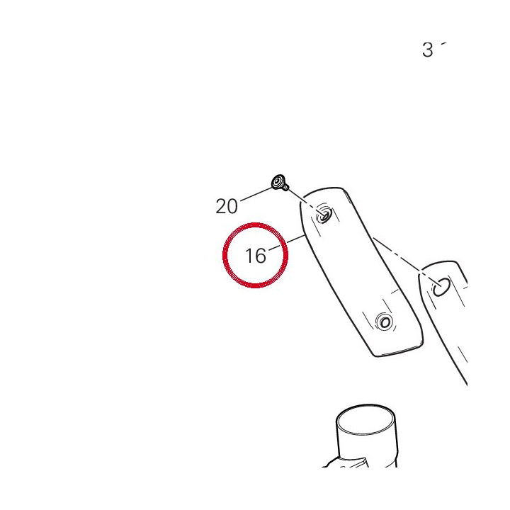 Pare-Chaleur supérieur — réf. 4601C172A | Ducati Store