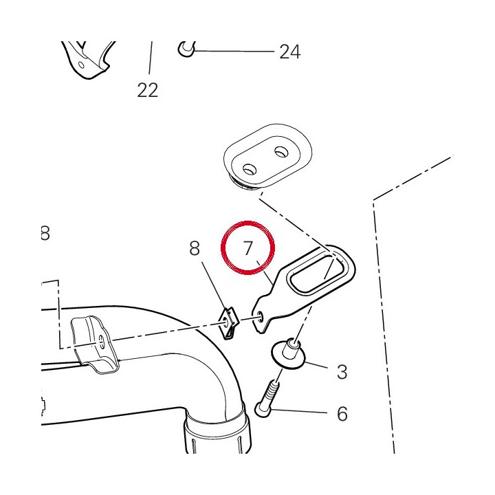 Equerre 8301B091A — réf. 8301B091A | Ducati Store