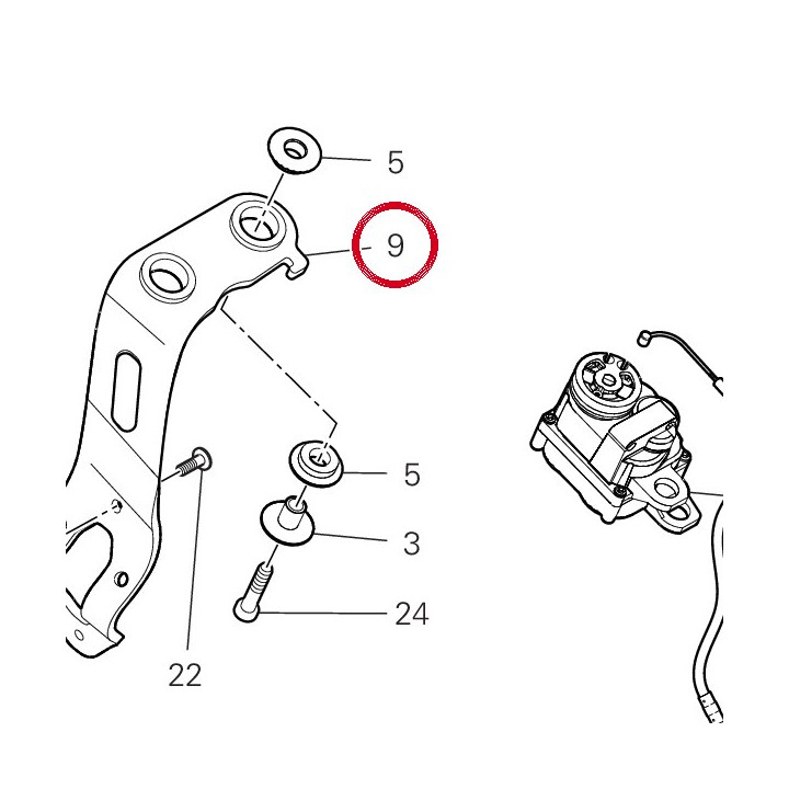 Support silencieux — réf. 8301B141AA | Ducati Store