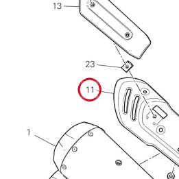 Pare-Chaleur supérieur — réf. 4601H821AB | Ducati Store
