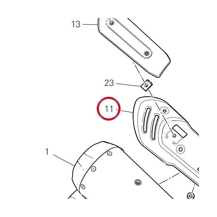 Pare-Chaleur supérieur — réf. 4601H821AB | Ducati Store