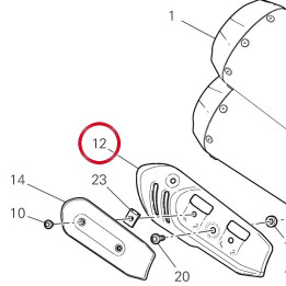 Pare-Chaleur inférieur — réf. 4601H831AB | Ducati Store