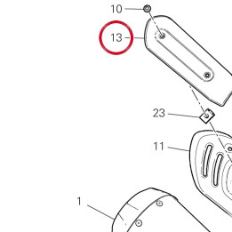 Cache supérieur 4601H841A — réf. 4601H841A | Ducati Store