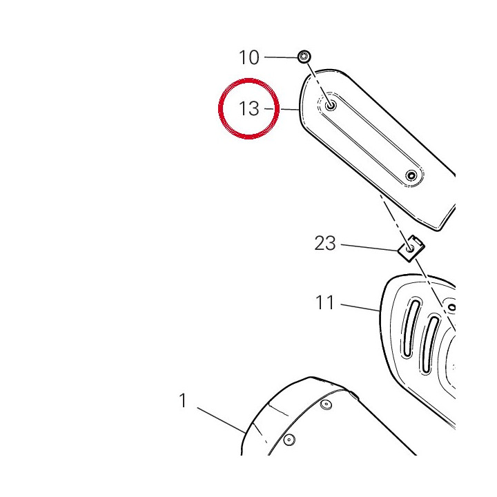 Cache supérieur 4601H841A — réf. 4601H841A | Ducati Store