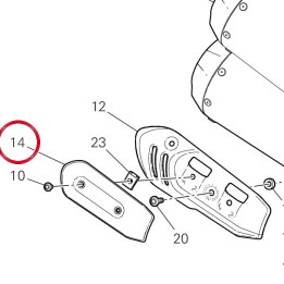 Cache inférieur 4601H851A — réf. 4601H851A | Ducati Store