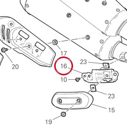 Pare-Chaleur 4601H971A — réf. 4601H971A | Ducati Store