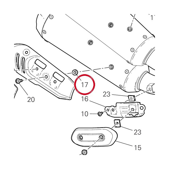 Entretoise 7131D941AA — réf. 7131D941AA | Ducati Store