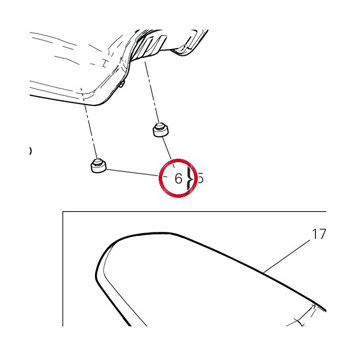 Caoutchouc 76410631B — réf. 76410631B | Ducati Store