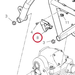 Equerre 8301A571AA — réf. 8301A571AA | Ducati Store