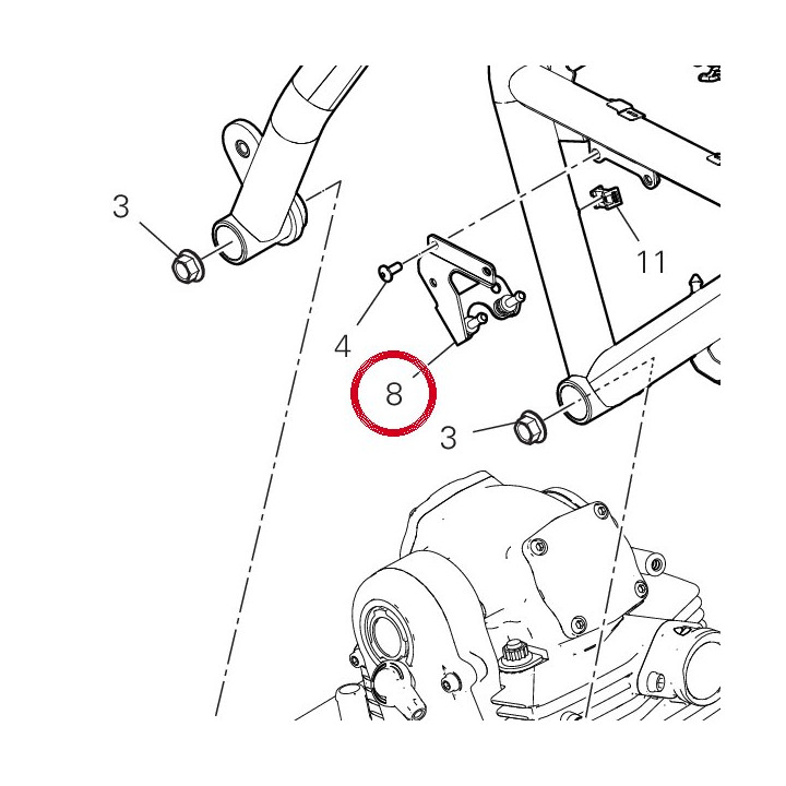 Equerre 8301A571AA — réf. 8301A571AA | Ducati Store