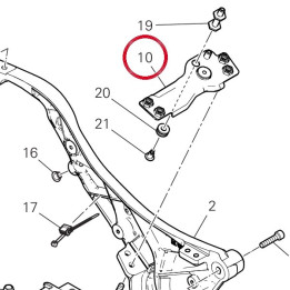 Bride avant 8301A621BA — réf. 8301A621BA | Ducati Store