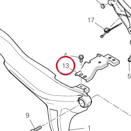 Equerre réservoir — réf. 8301A671BA | Ducati Store