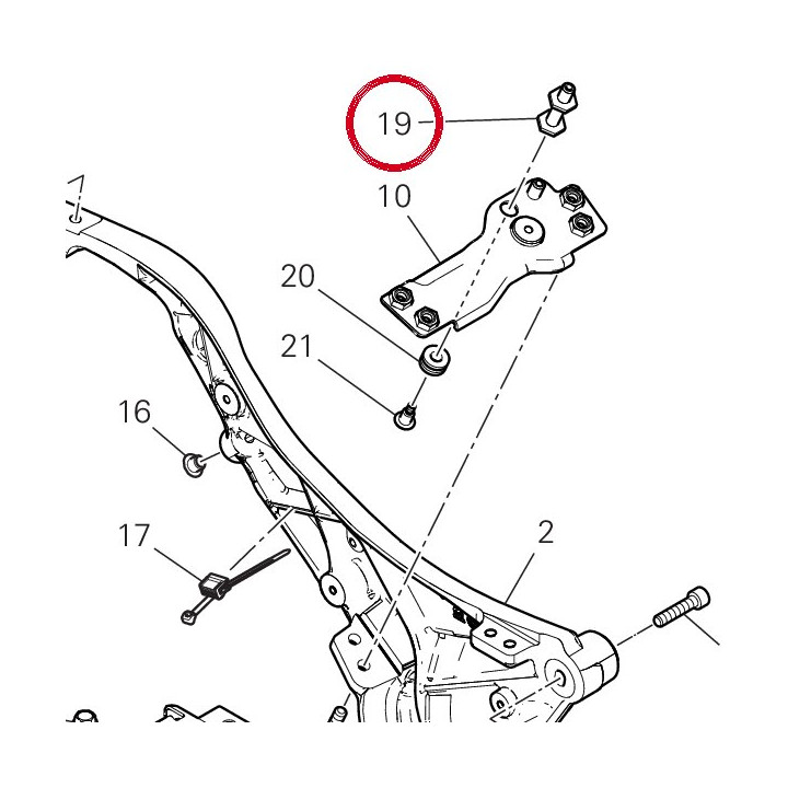 Support moteur soupape — réf. 8291H731AA | Ducati Store