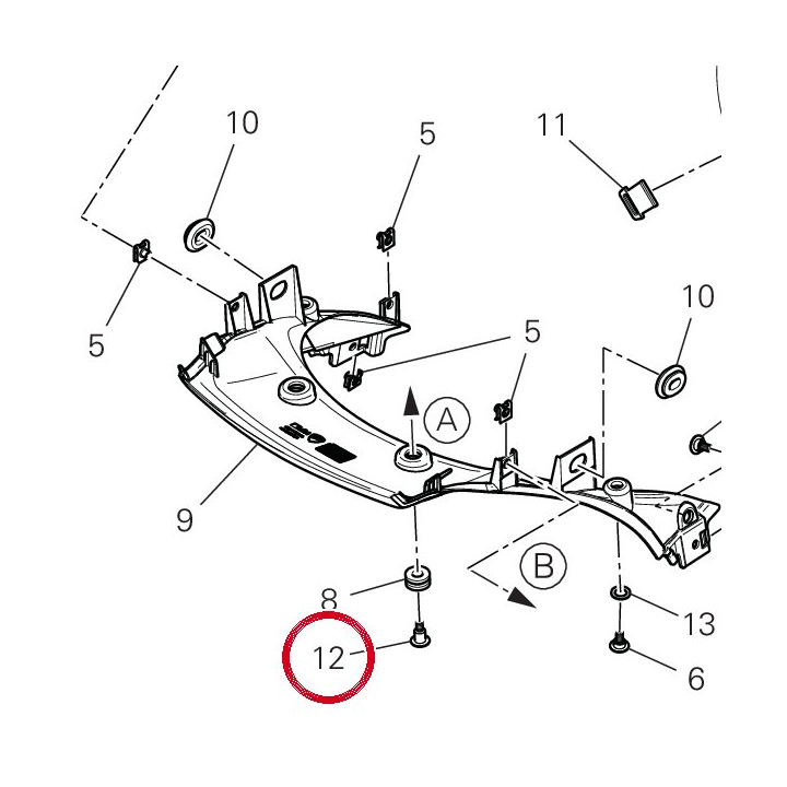 Vis special 77214221AA — réf. 77214221AA | Ducati Store