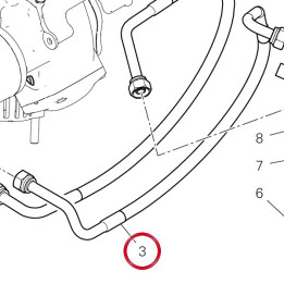 Tuyau de refoulement huile — réf. 54911441C | Ducati Store