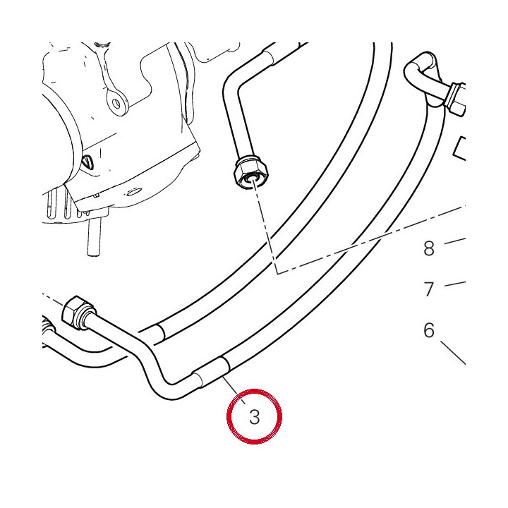 Tuyau de refoulement huile — réf. 54911441C | Ducati Store