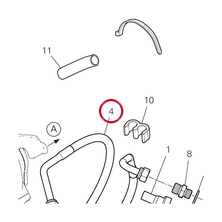 Tuyau 54911451C — réf. 54911451C | Ducati Store