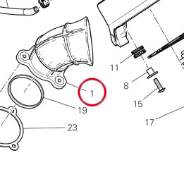 Entonnoir venturi prise air — réf. 13510541A | Ducati Store