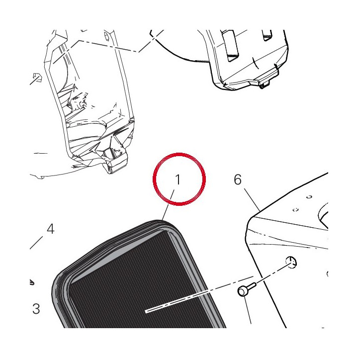 Filtre à air 42610491A — réf. 42610491A | Ducati Store