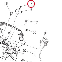Vis tceir M5X20 din6912 8,8 — réf. 77354743B | Ducati Store