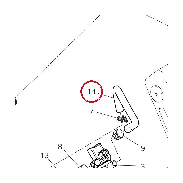 Tuyau air verticale — réf. 87613971A | Ducati Store