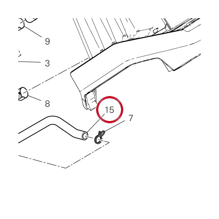 Tuyau air horizontale — réf. 87613981A | Ducati Store