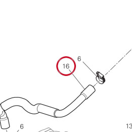 Tuyau Blow-By 87620051B — réf. 87620051B | Ducati Store